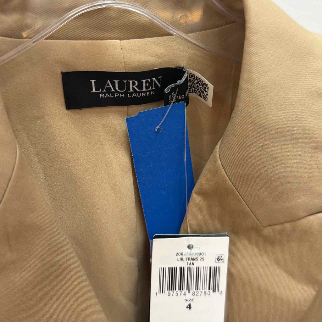 Ralph Lauren Size 4 Tan New Blazer
