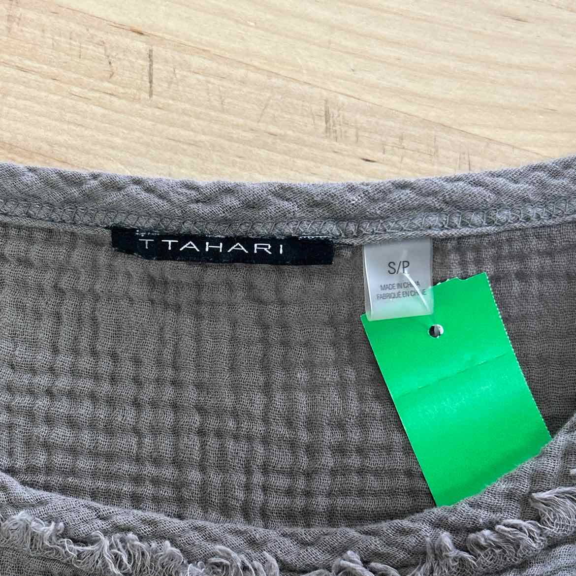 Tahari Size S Stone Preloved Sleeveless