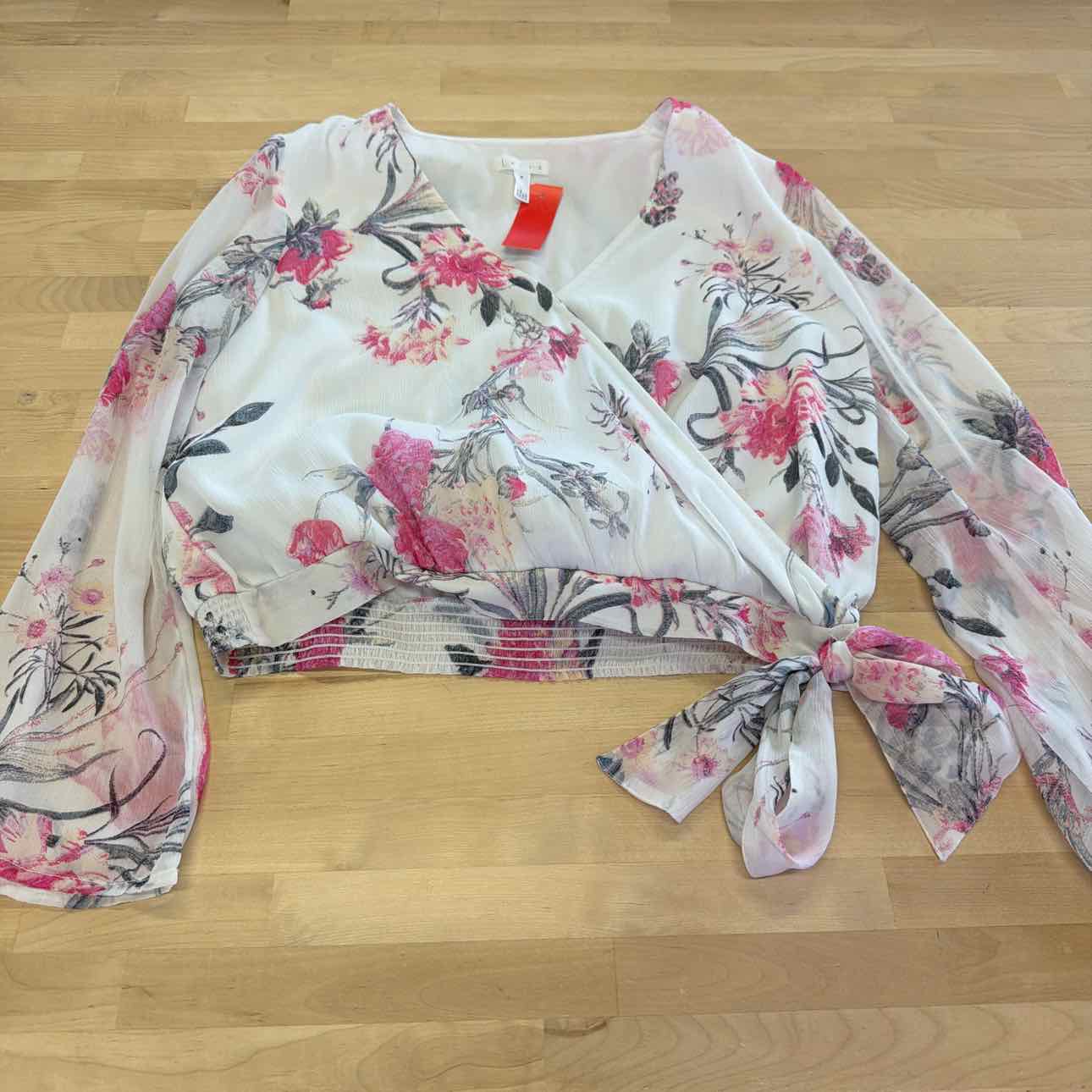 Leith Size M Pink/white Preloved Blouse