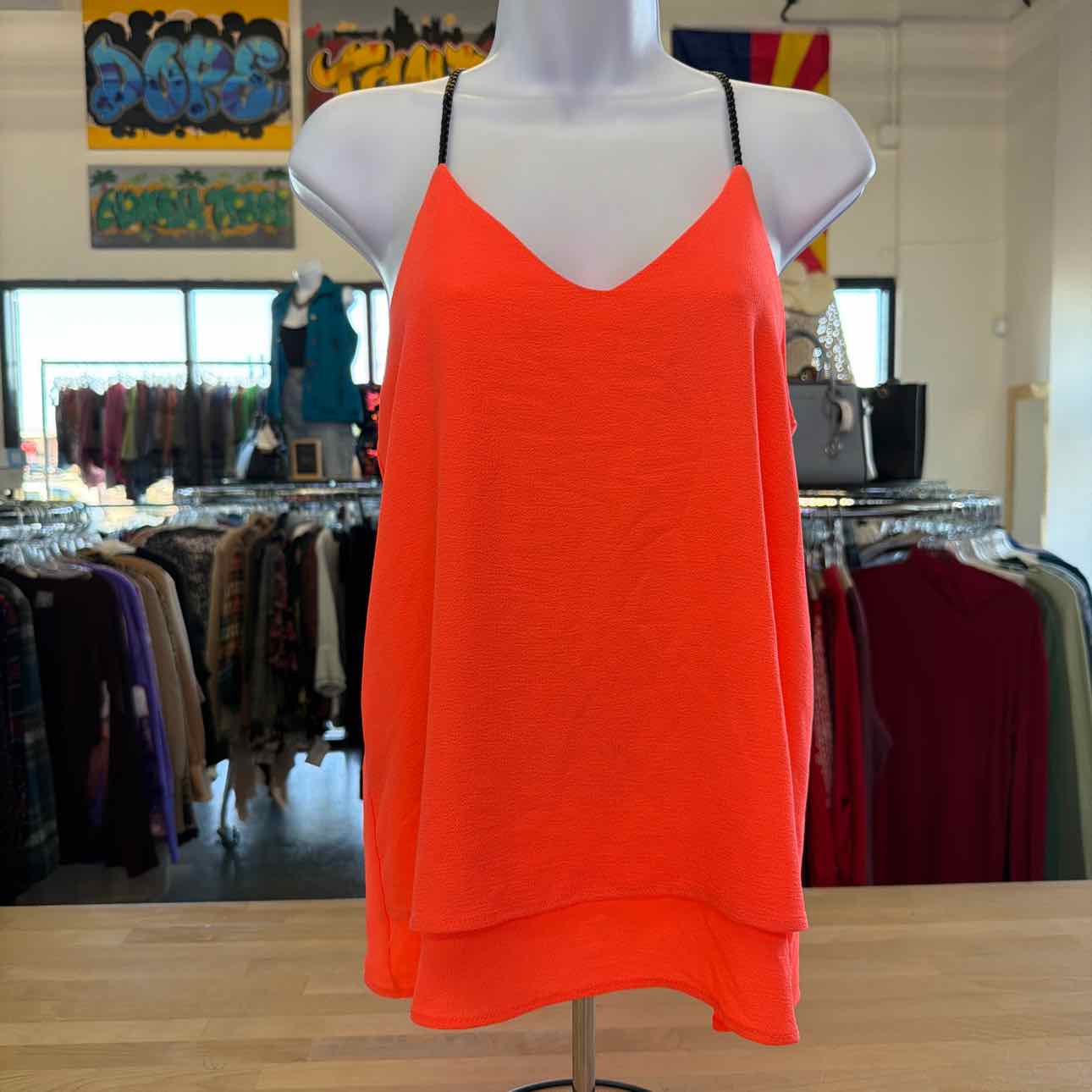 A'gaci A'gaci Size M Orange Preloved Tank
