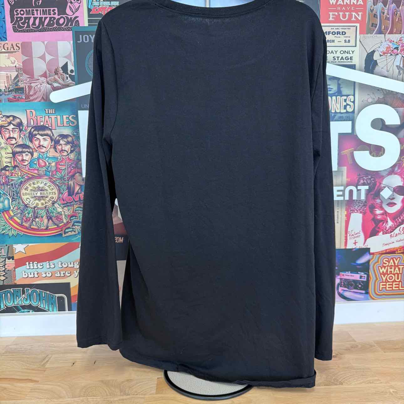 Aveto Size 2X  Crewneck Top - Black Beauty
