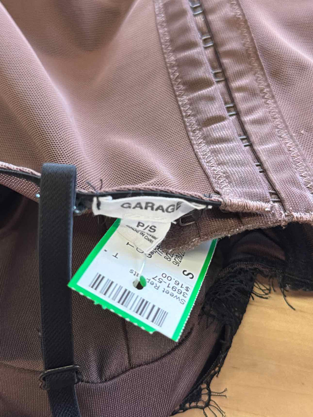 Garage Size S Black/Brown Preloved Corset
