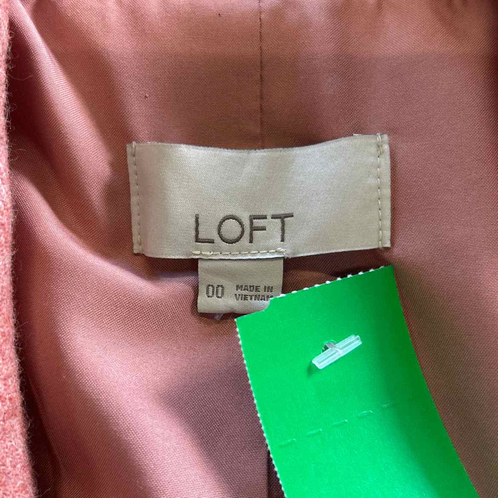 Loft Size 00 Pink Preloved Blazer