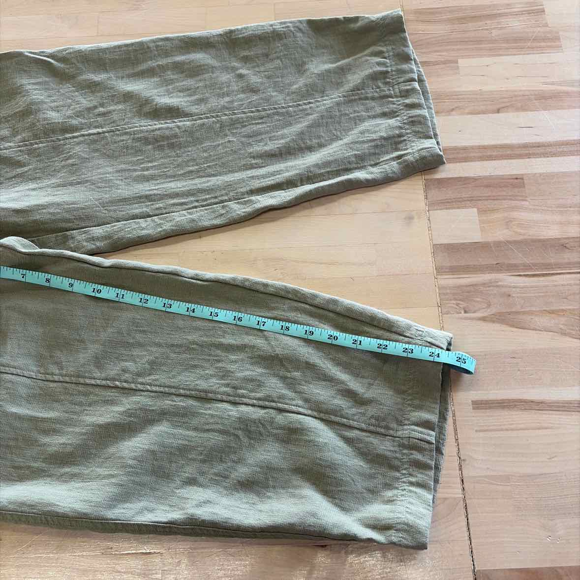 zara Size XS Green viscose Preloved Pants