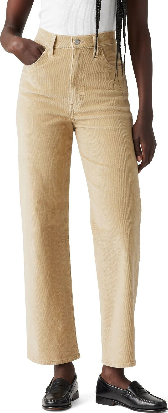 Levi's(r) Womens Ribcage Straight Ankle Zip ND Women's Pants Safari