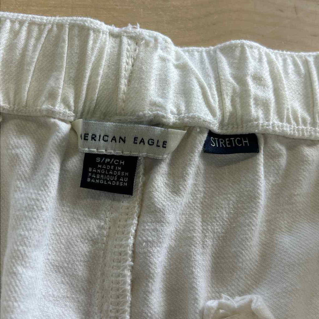 American Eagle Women Size S White Preloved Shorts