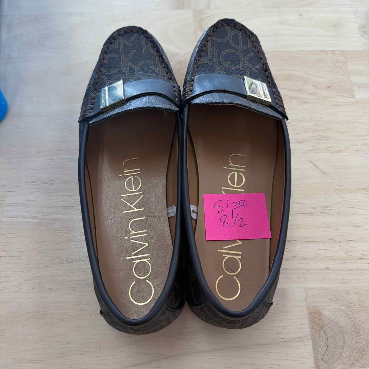 Calvin Klein Size 8.5 Brown Preloved Flats