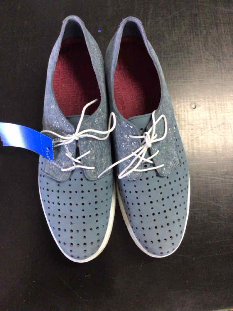 Munro Shoe Size 9 Light Blue Leather Oxford Loafers