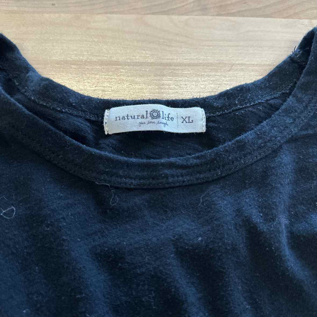 Natural Life Size XL Black Longsleeve