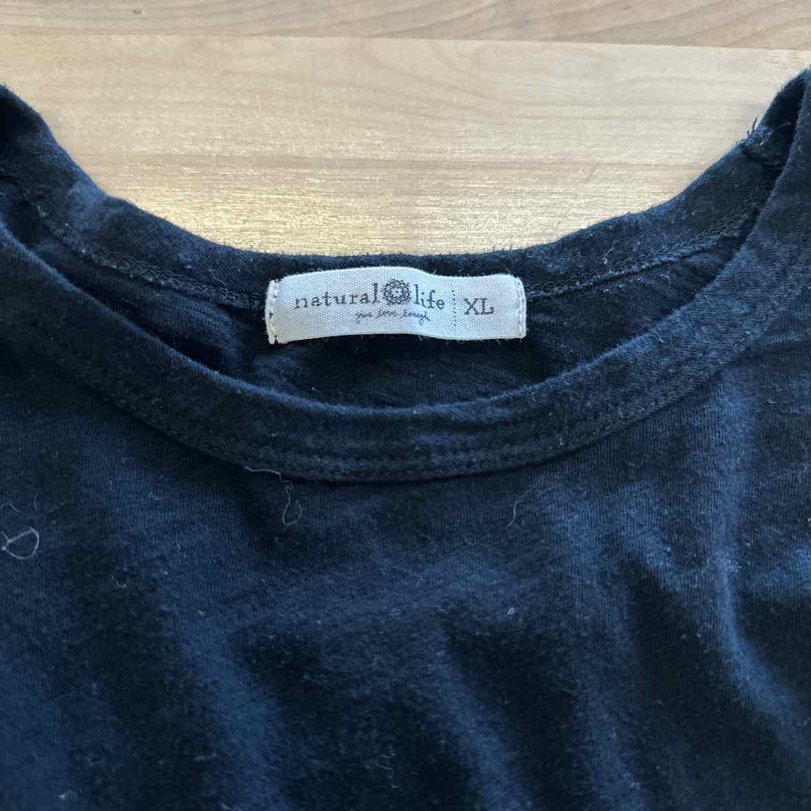 Natural Life Size XL Black Longsleeve