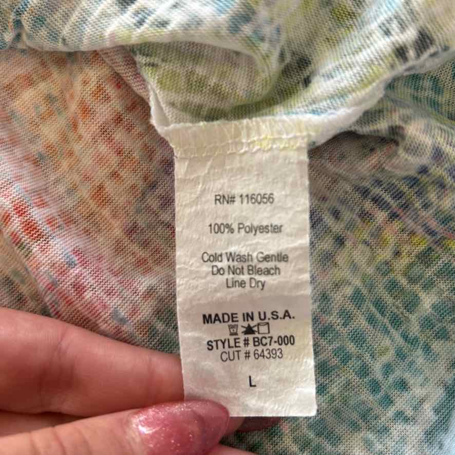 Jess & Jane Size L Multi-Color Preloved T-Shirt SS