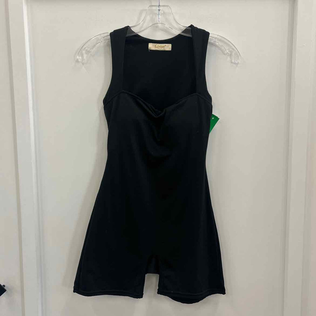 Qinsen Size 4 Black Preloved Romper