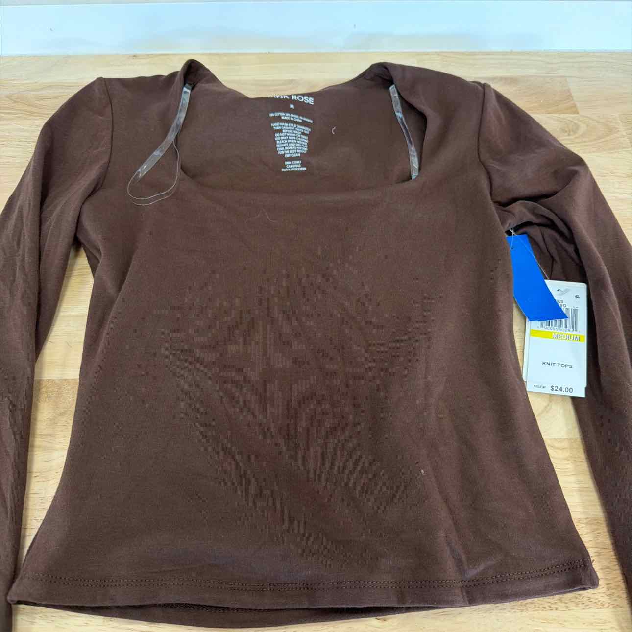 pink rose Size M Brown New Longsleeve
