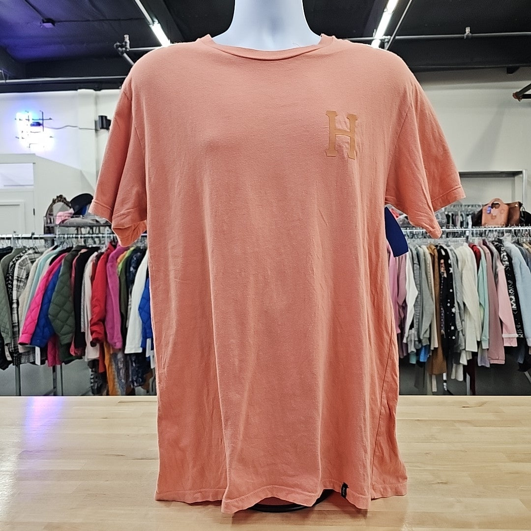 HUF Men's Size M Orange MENS T-shirt