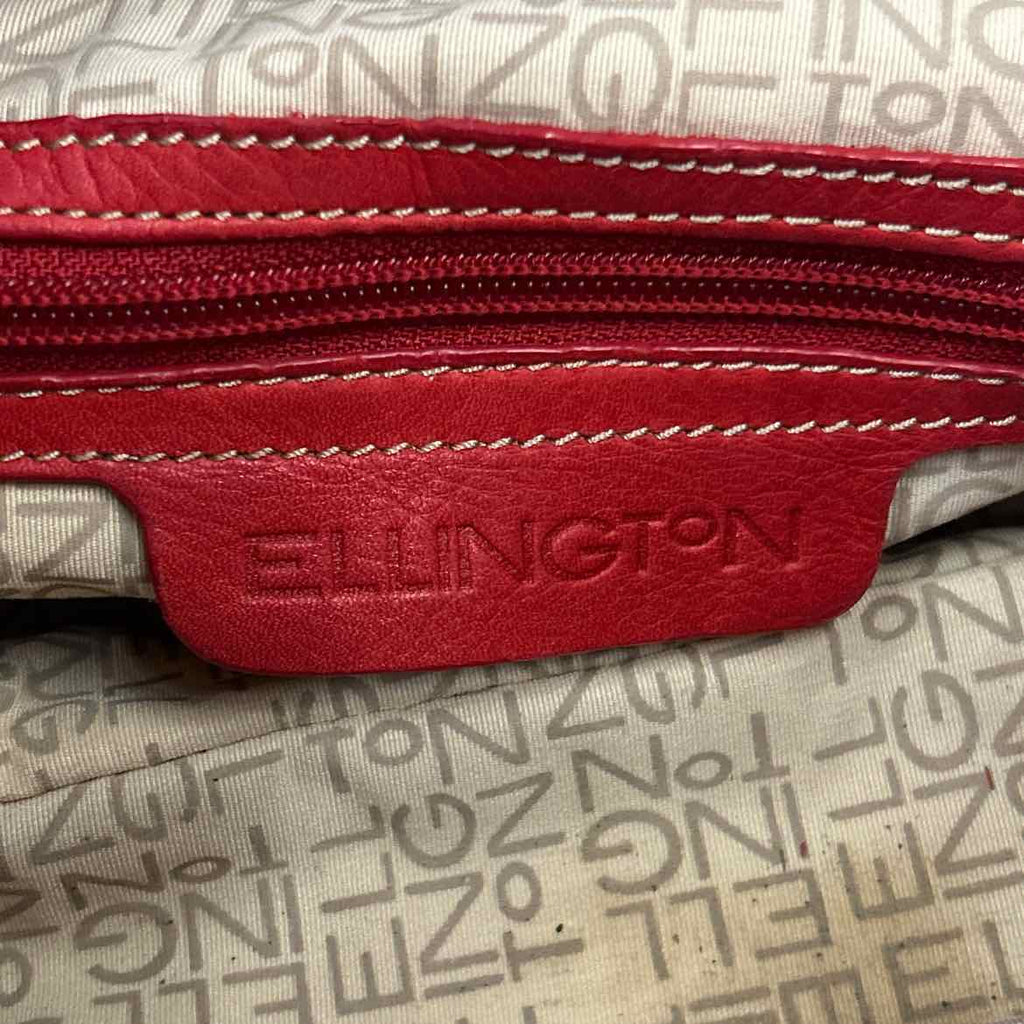 Ellington Red Leather Preloved Handbag