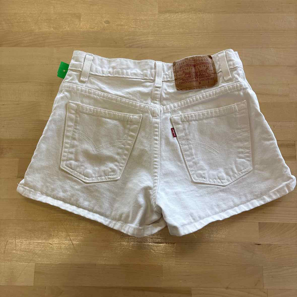 Levi's Women Size 3 White Preloved Shorts