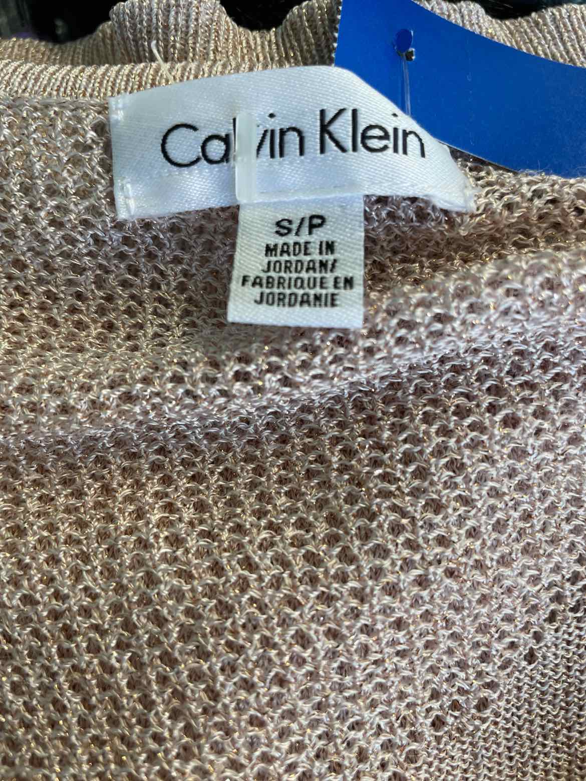 Calvin Klein Size SP Rose Gold Knit Top