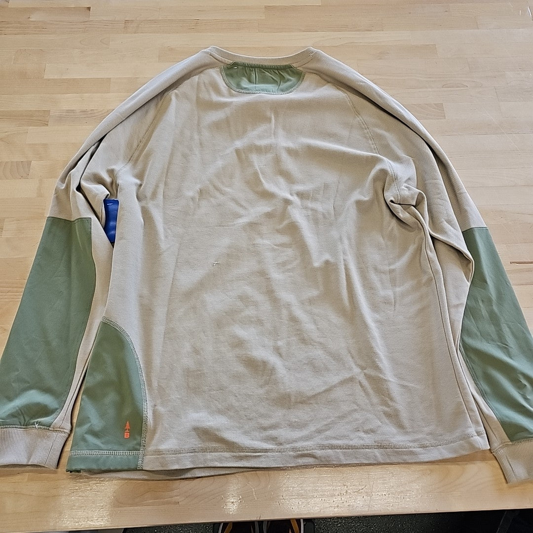 Bass Outdoor Size L Tan MENS Long Sleeve Shirt