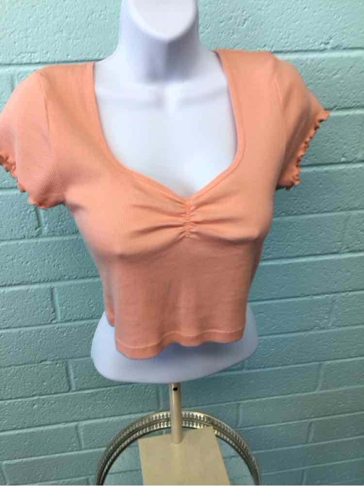 topshop Size 8 Peach Shirt