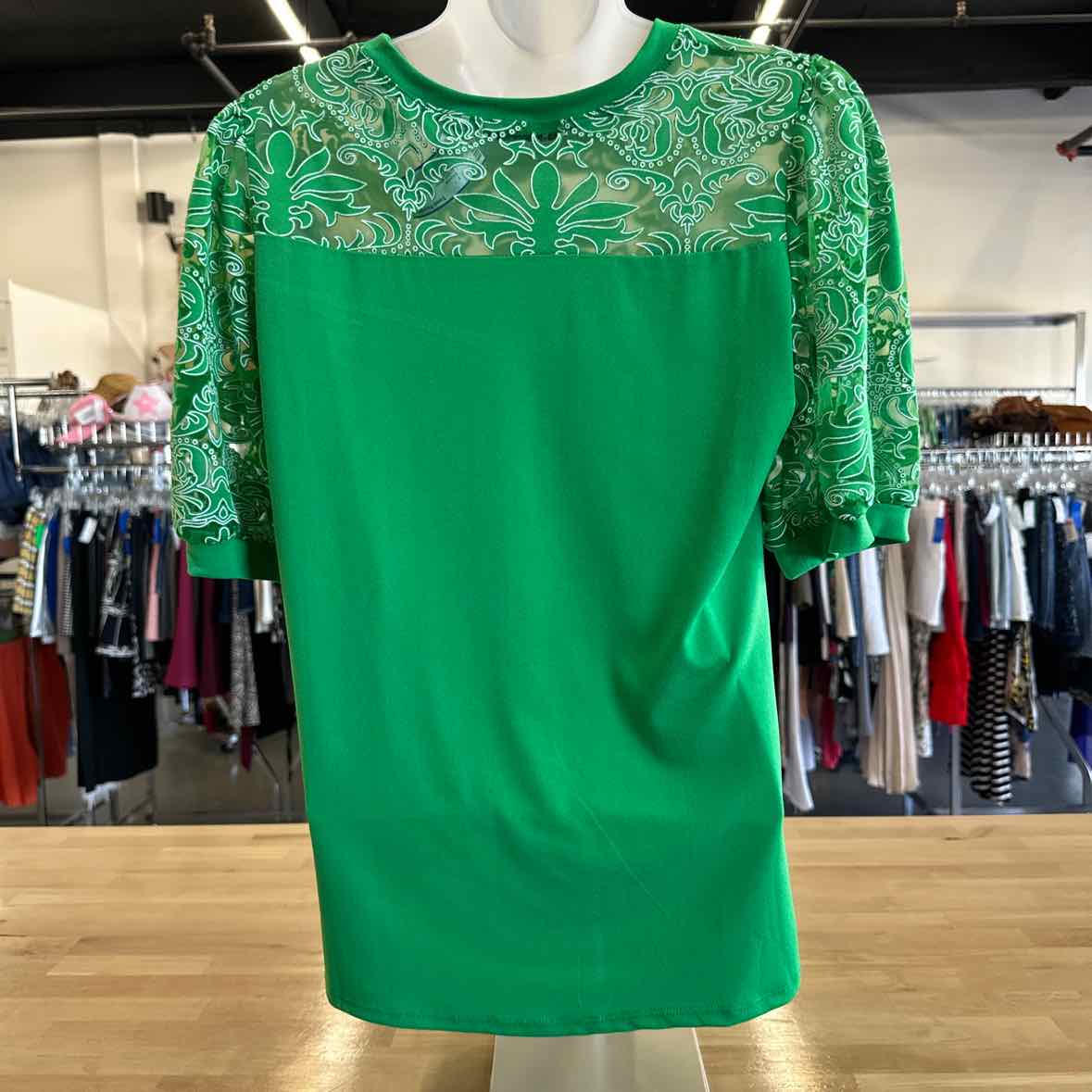 Notations Size S Green Blouse