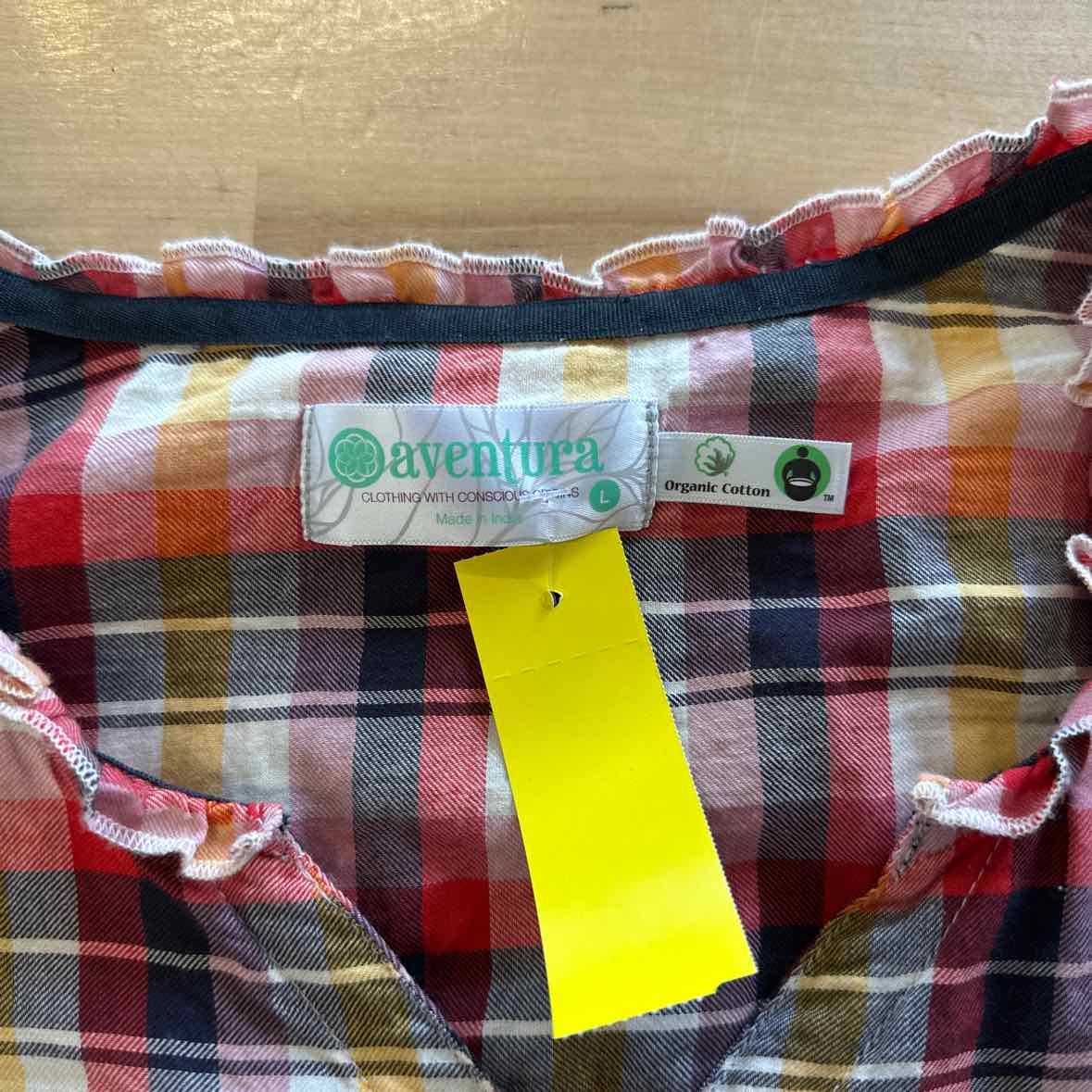 Aventura Size L Multi - Fall Button Down Shirt