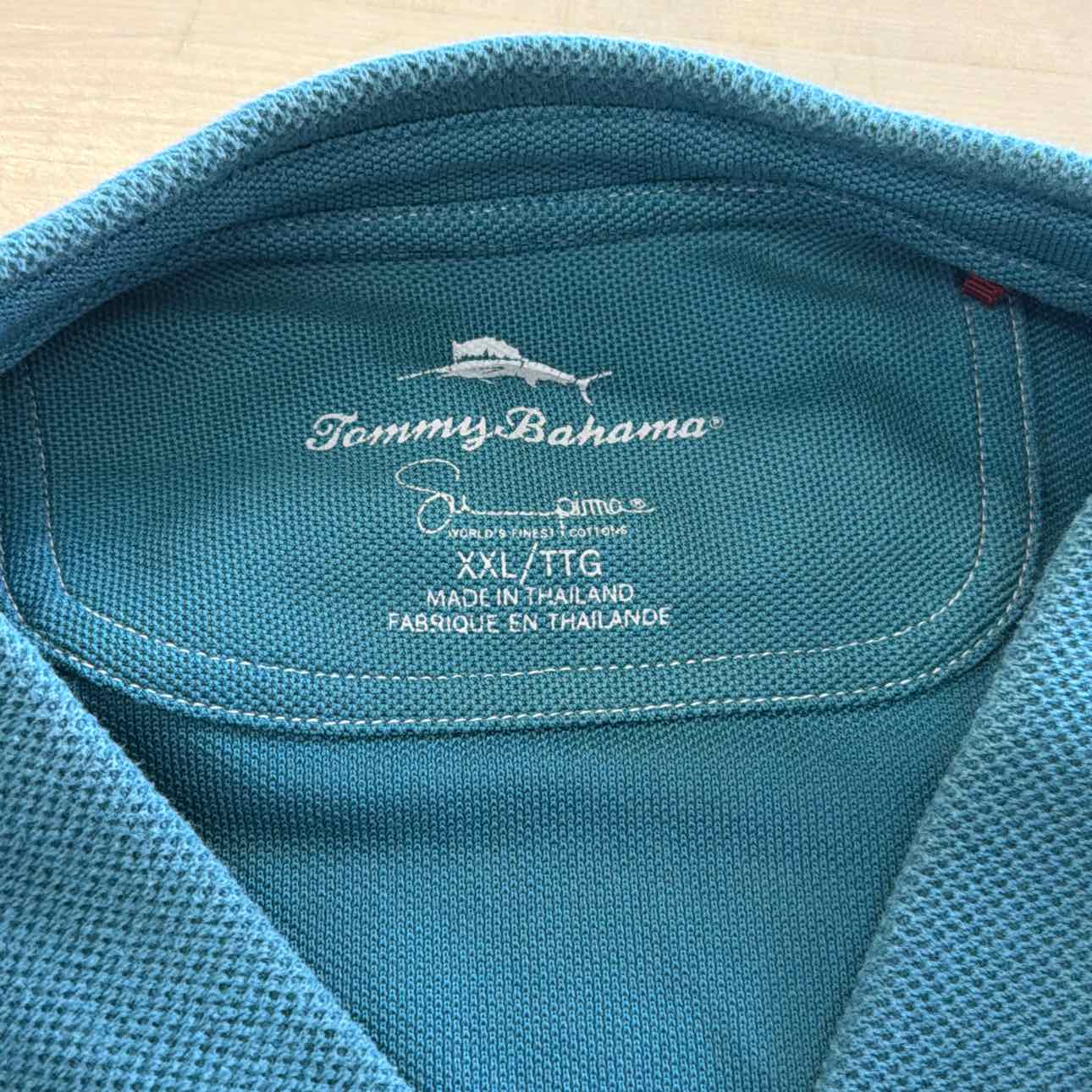 Tommy Bahama Size XXL Green Preloved MENS Polo