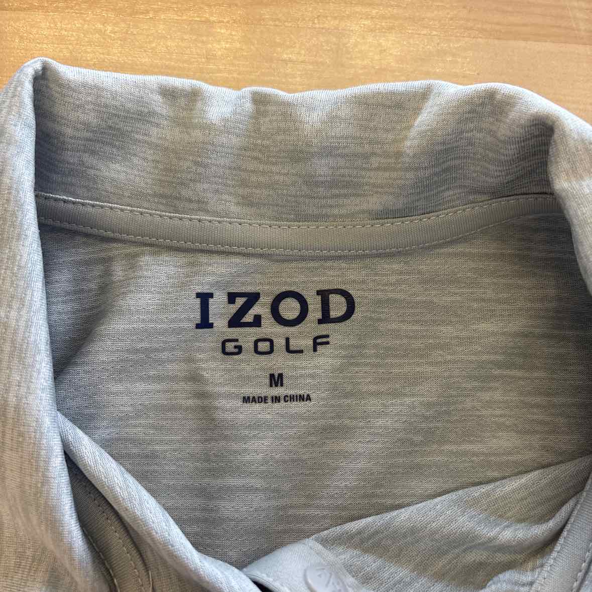 Izod Size M Gray Polo