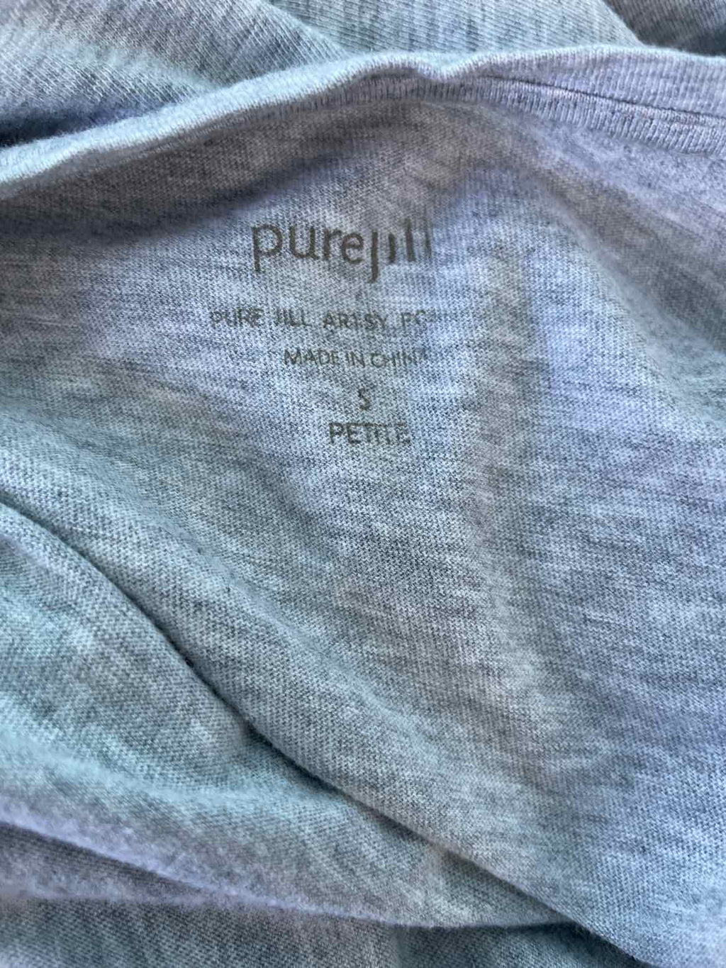 J Jill Size S Gray Shirt