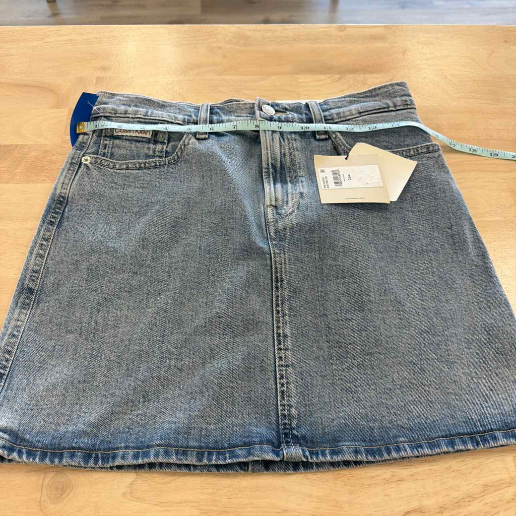 Calvin Klein Size 26 Blue New Skirt