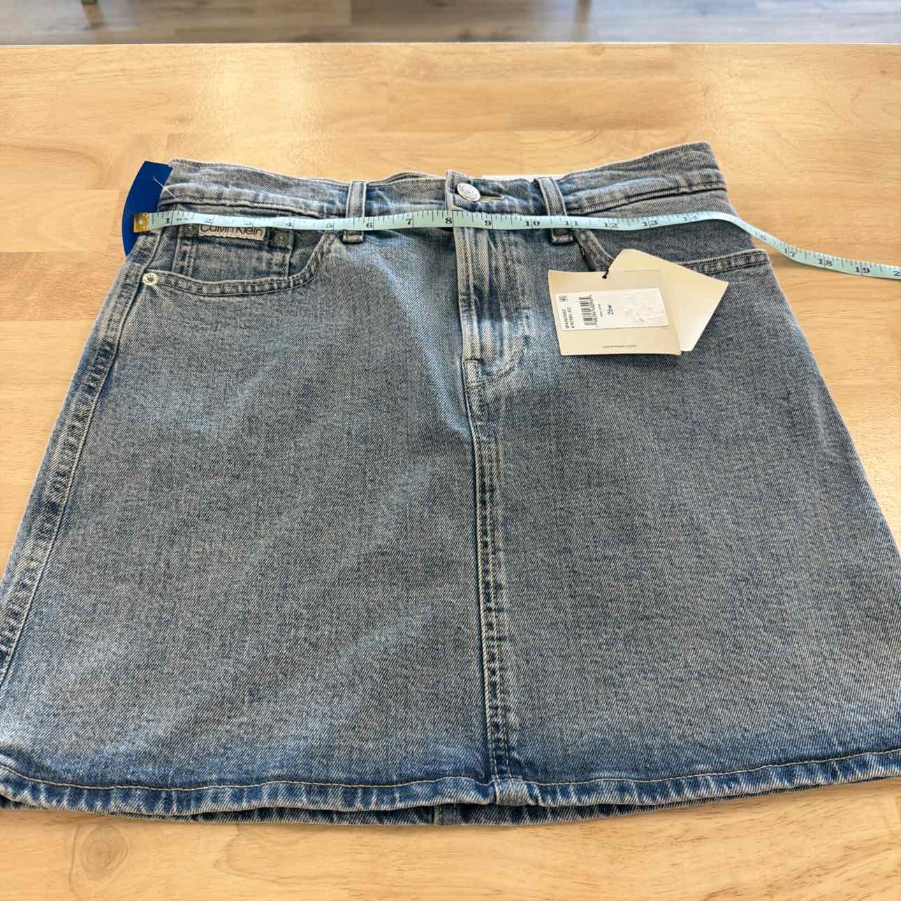 Calvin Klein Size 26 Blue New Skirt