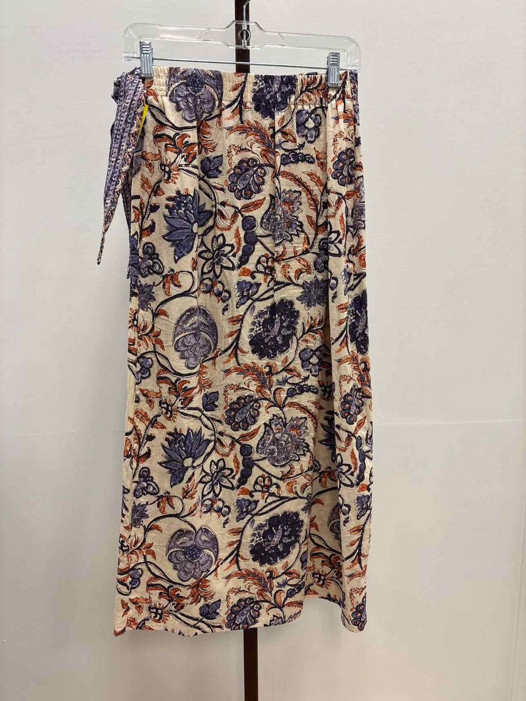 Nicole Hiler Size L White Purple Preloved Skirt