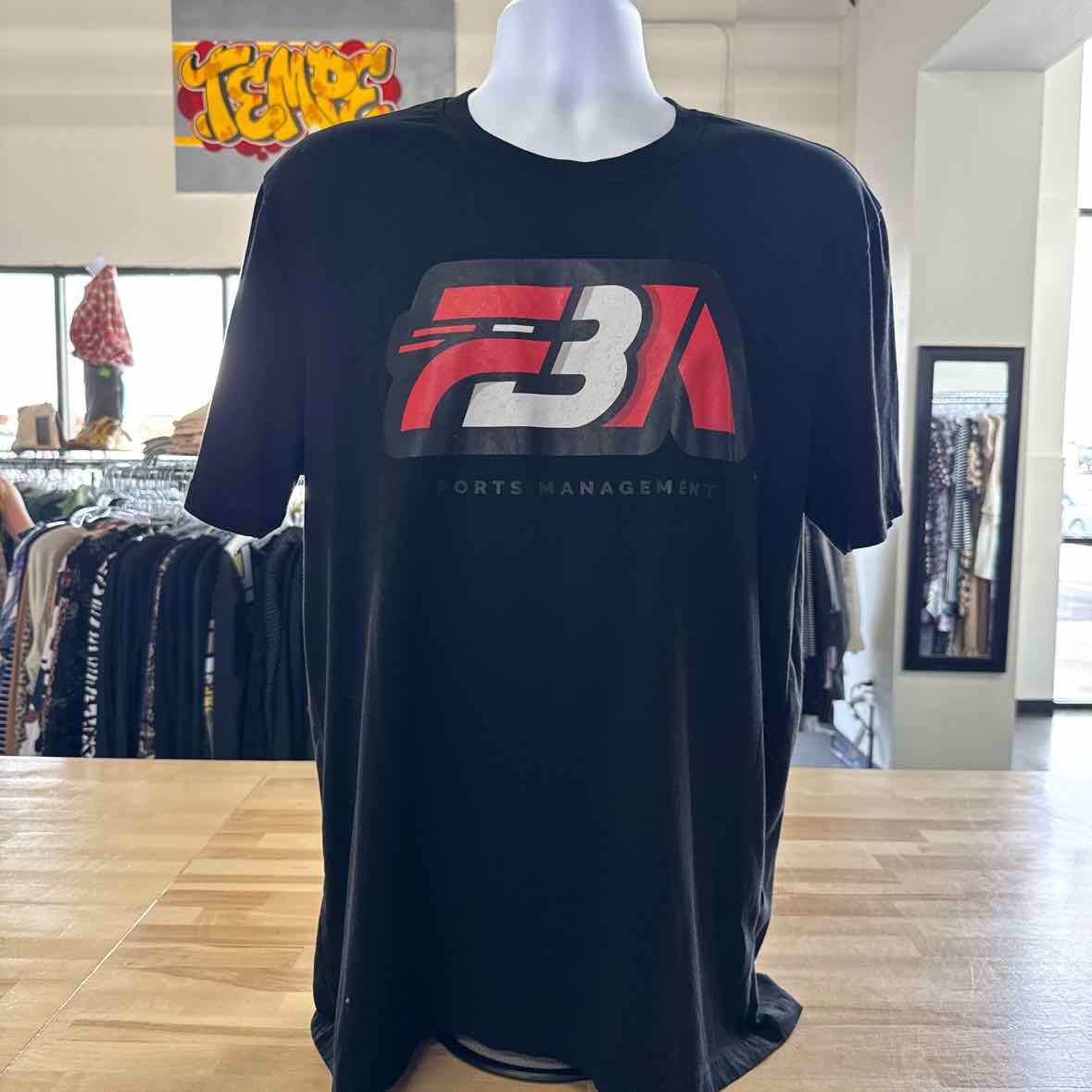 Men's Size L Black MENS T-shirt
