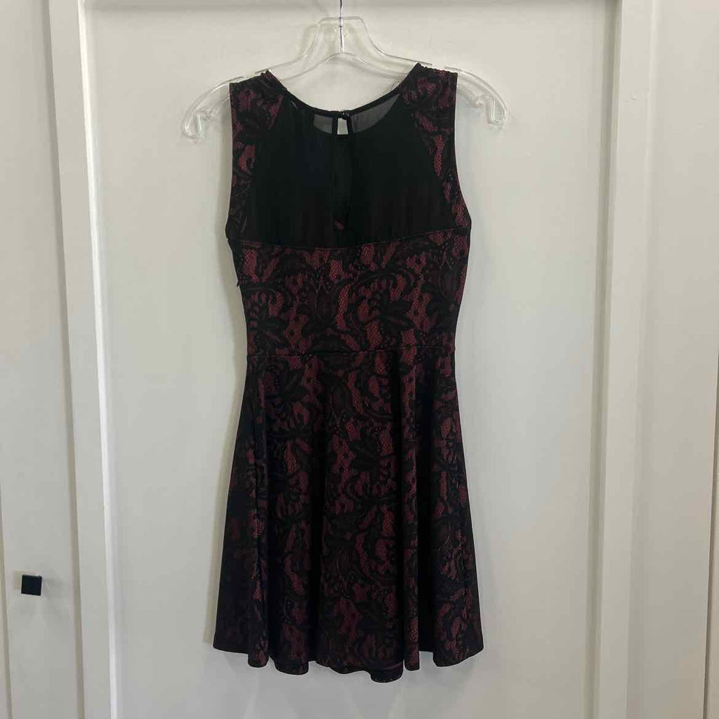 Want and Need Size XS Black Red Lace Preloved Pants