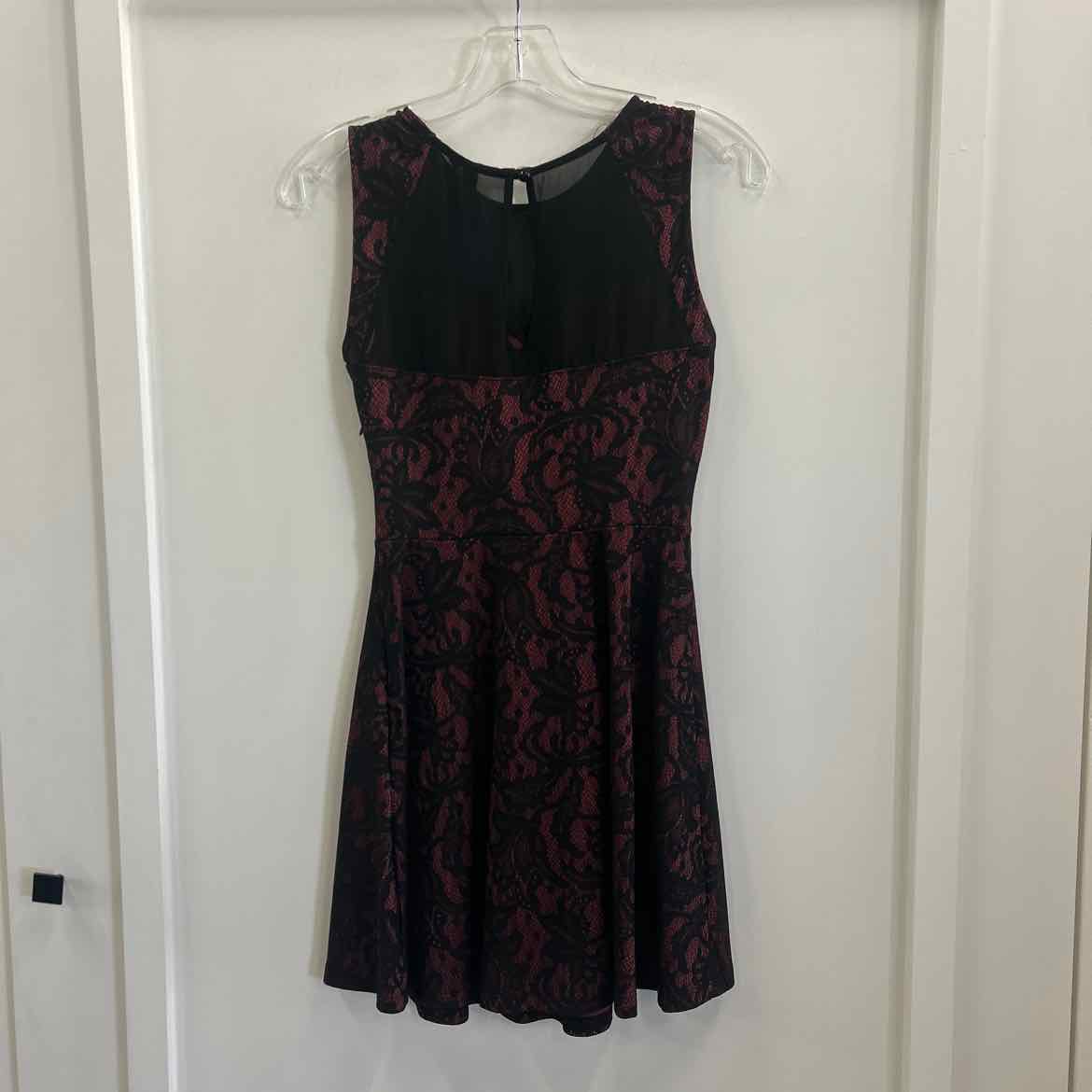Want and Need Size XS Black Red Lace Preloved Pants
