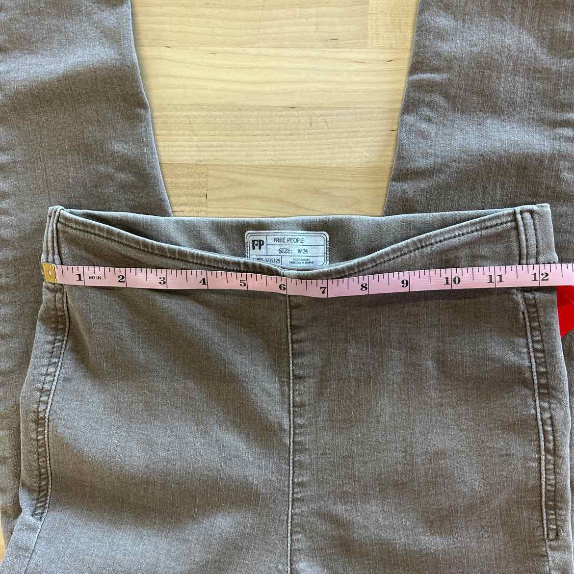 Free People Size 24 Tan Preloved Jeans