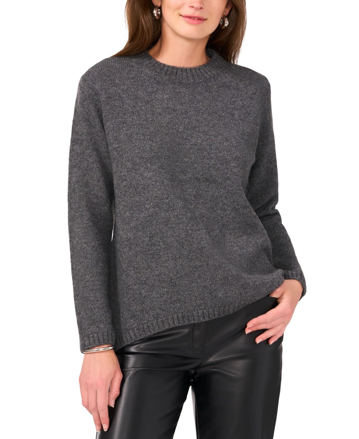 Vince Camuto Size XL Gray Sweater