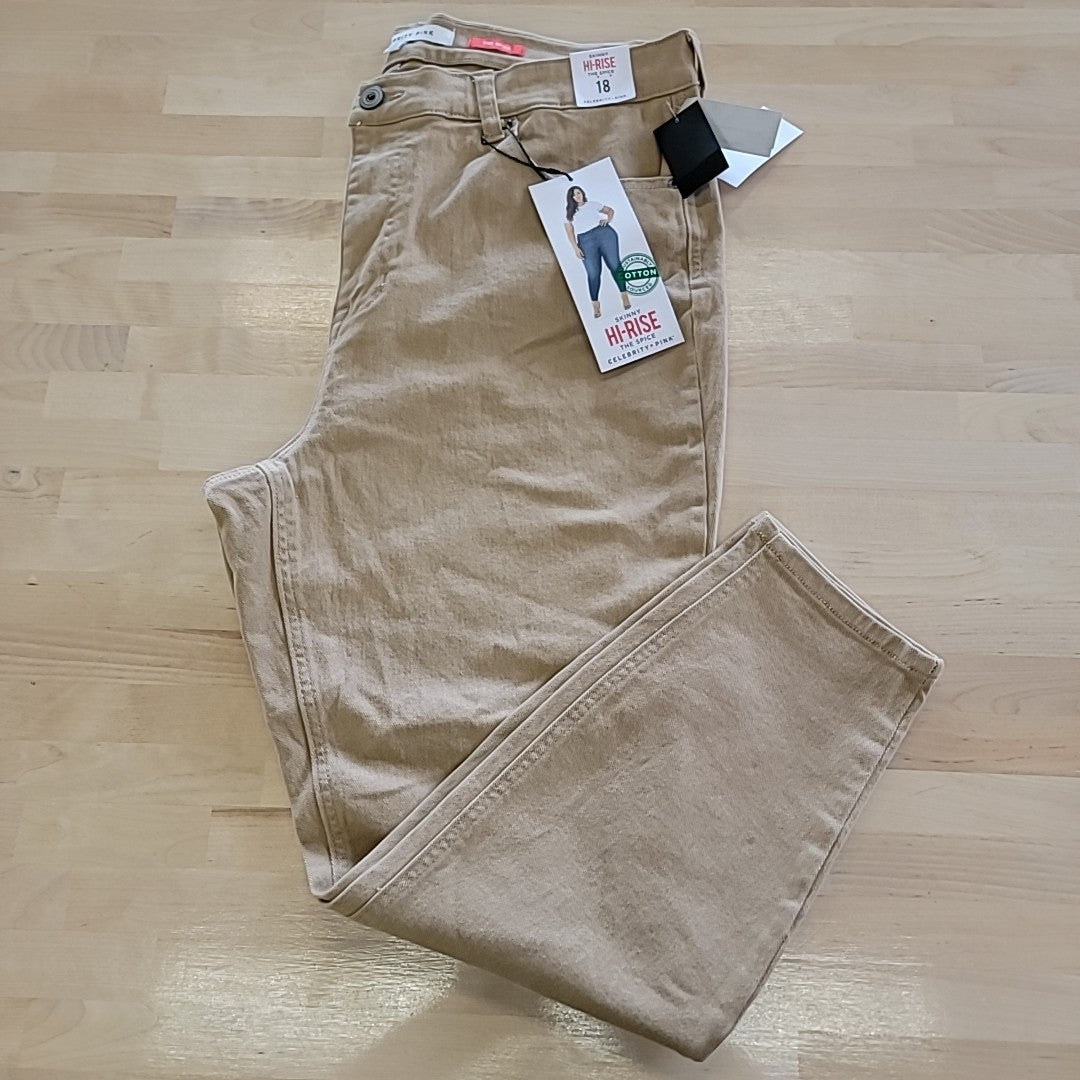 Celebrity Pink Trendy Plus Size High Rise Skinny Jeans