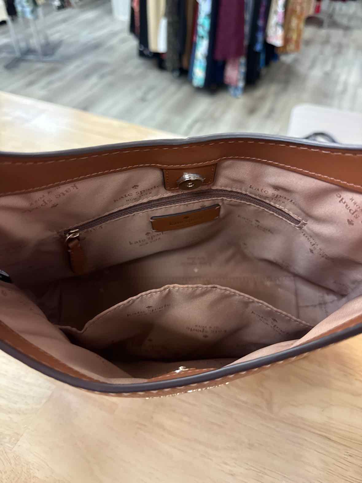 Kate Spade 454 Small  Tan Hobo Leather Preloved Handbag