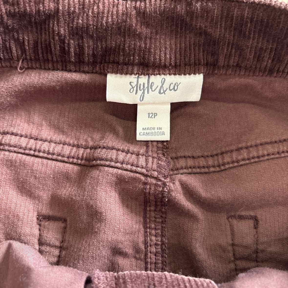 Style & Co. Size 12 Brown Skirt