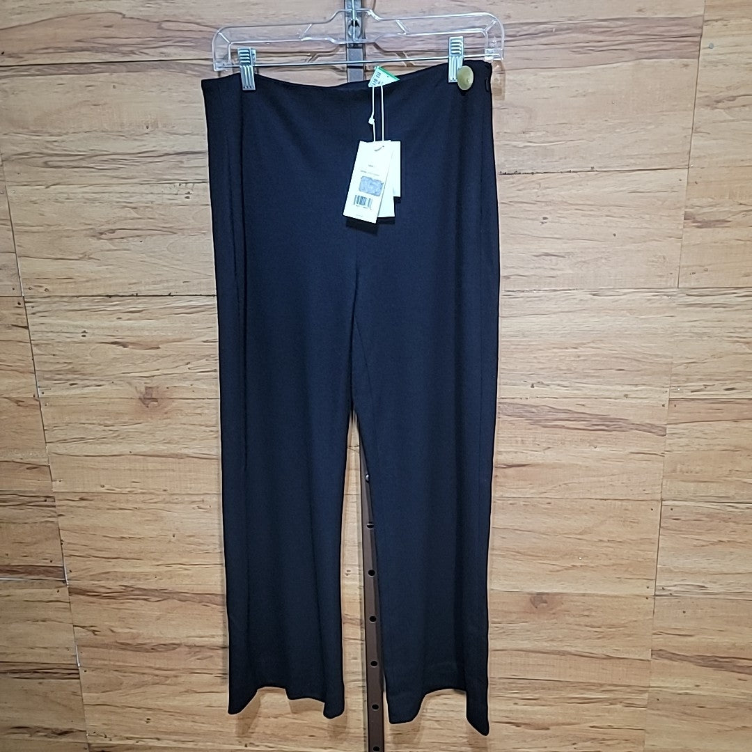 Vince. Size 2 Cozy Easy Black Wool Blend Flare Pants NWT