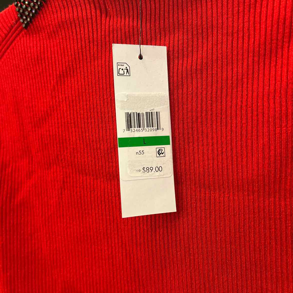 DNKY Size L Red New Sleeveless