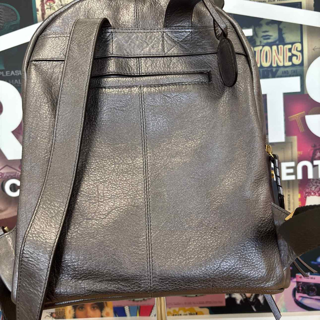 Lodis Silver Backpack Purse
