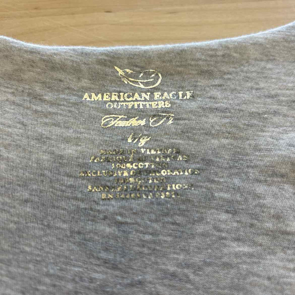American Eagle Size L Gray Sequined Tank