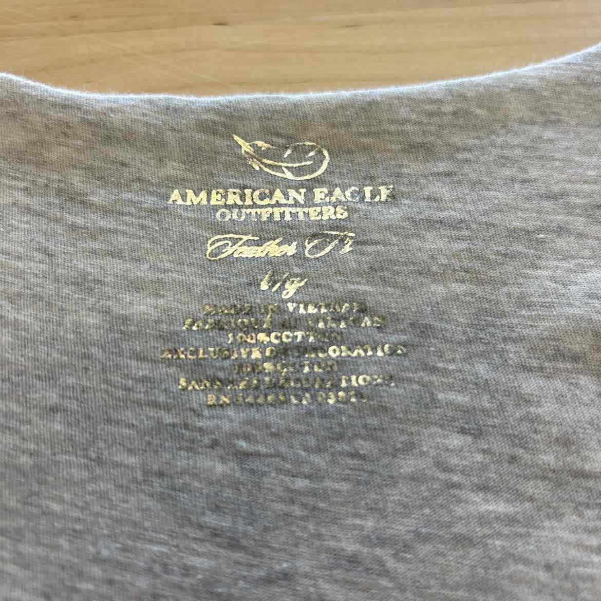 American Eagle Size L Gray Sequined Tank