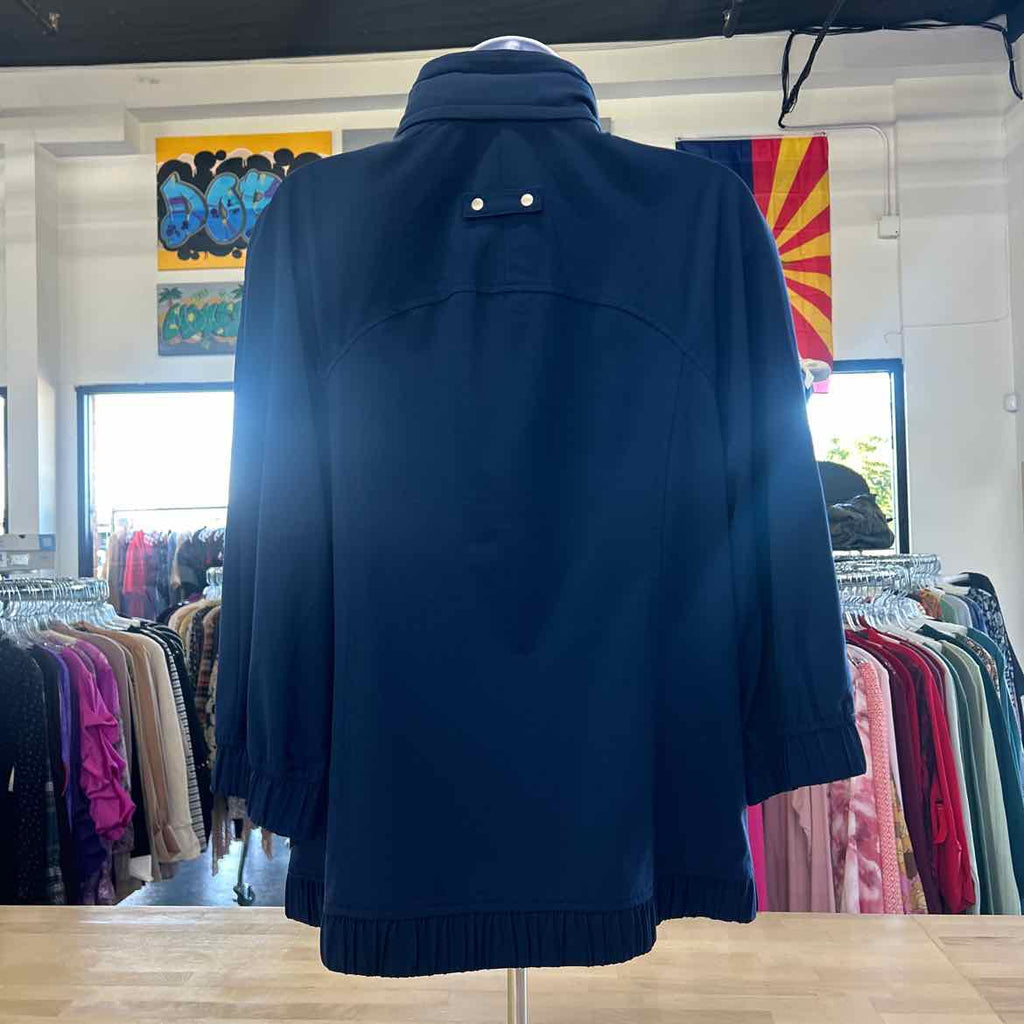 Chico's Size 1 (M) Blue Preloved Jacket