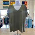 Tommy Bahama Size S Green Preloved Blouse SS