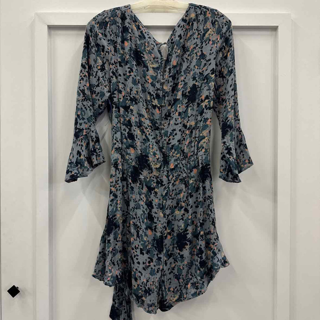 Free People Size L Blue Preloved Romper