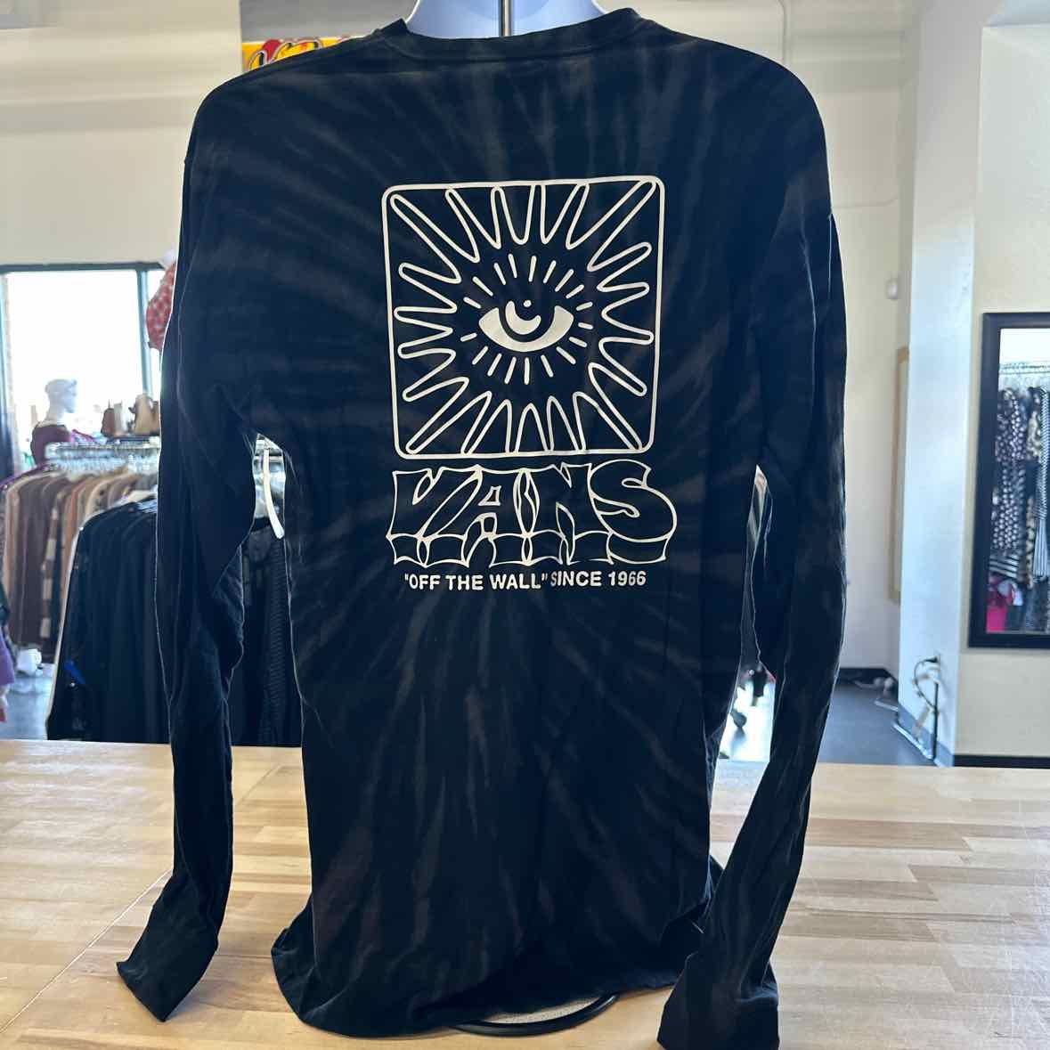 Vans Size L Black MENS Long Sleeve Shirt