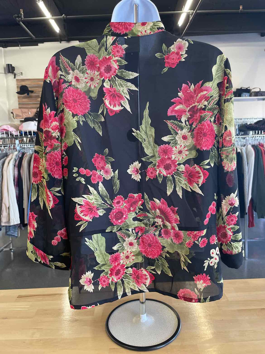 emma james Size 10 Black Button Down Shirt