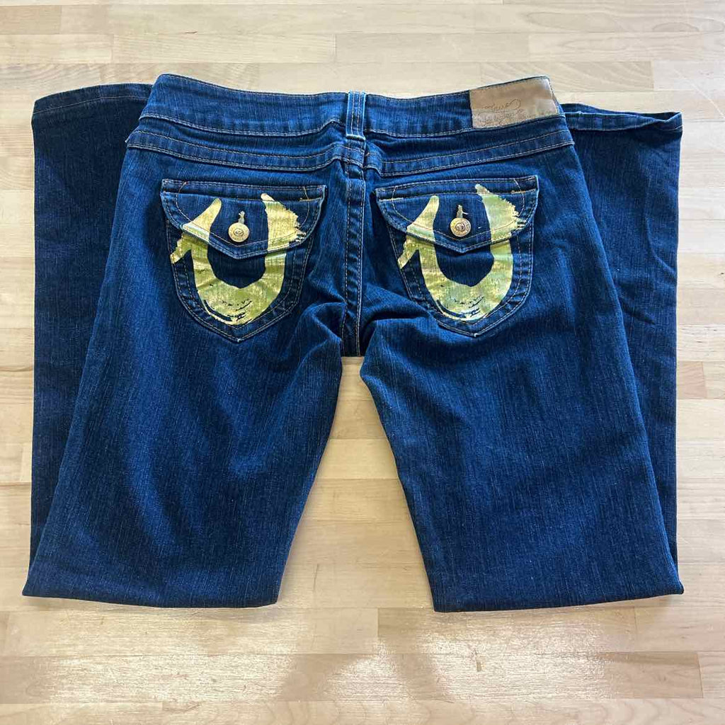True Religion Size 31 Blue Denim Preloved Jeans